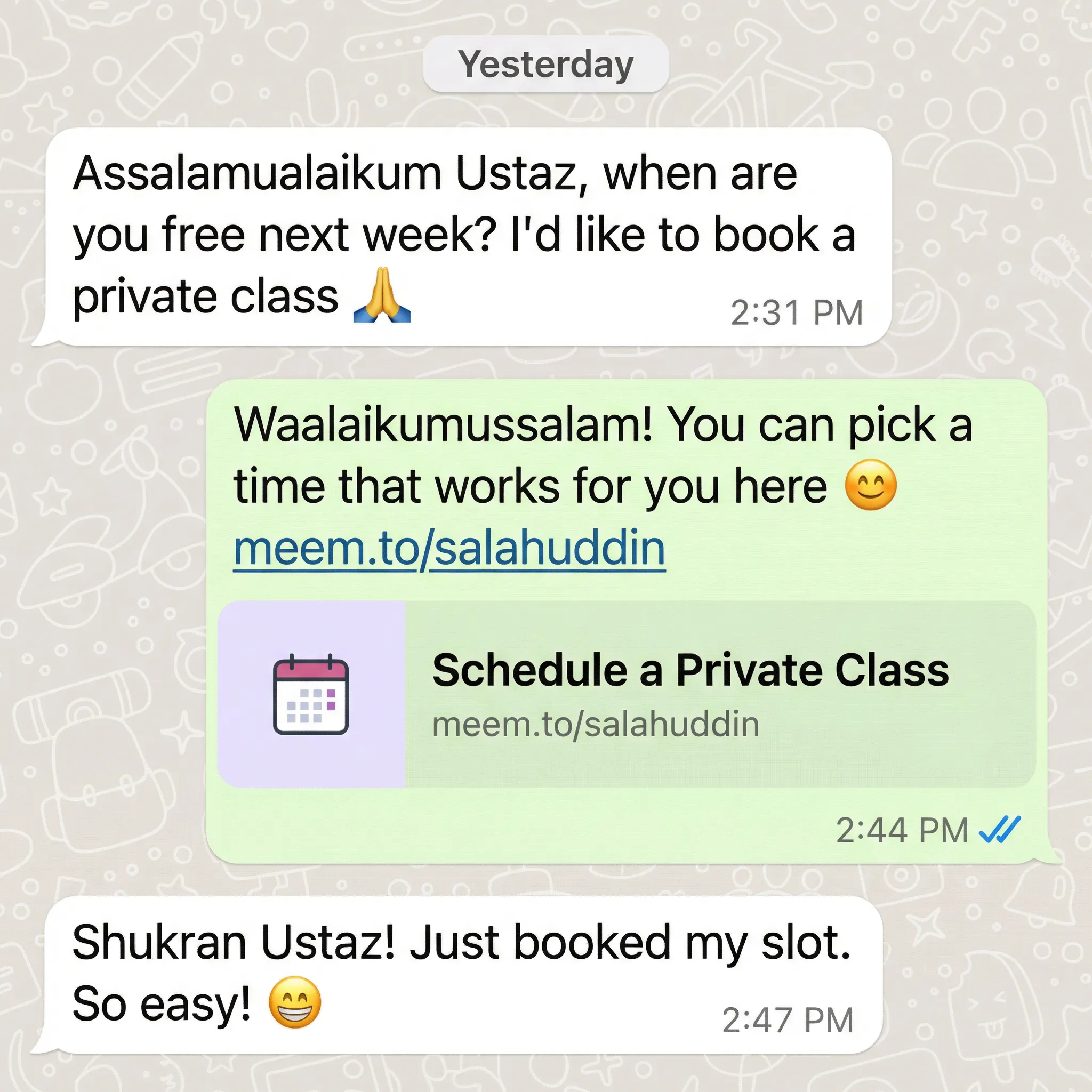 Bookings Simplified